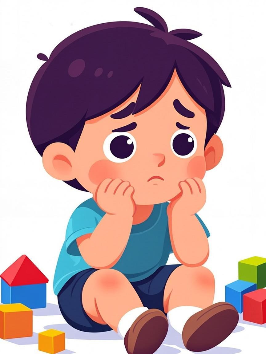 Child showing repetitive behaviors